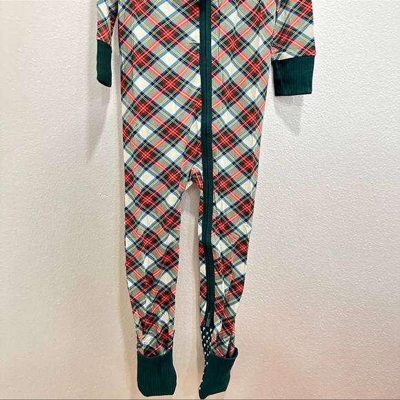 POSH PEANUT PP CHRISTMAS XMAS HOLIDAY PAJAMA FOOTIE MARQUI TARTAN 2T TODDLER - Picture 3 of 6